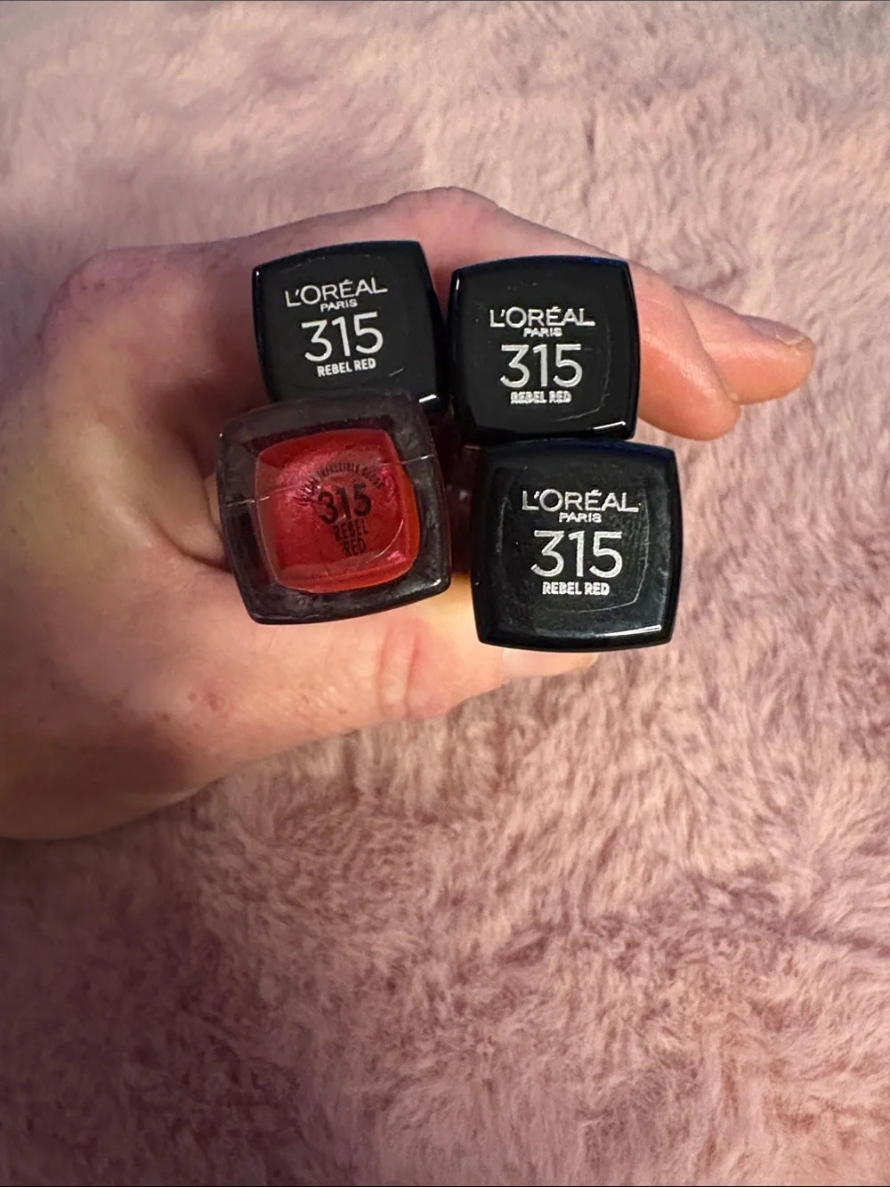 Loreal Infallible Lip Gloss, 315 Rebel Red - 1 for $9 or Bundle of 4 for $30